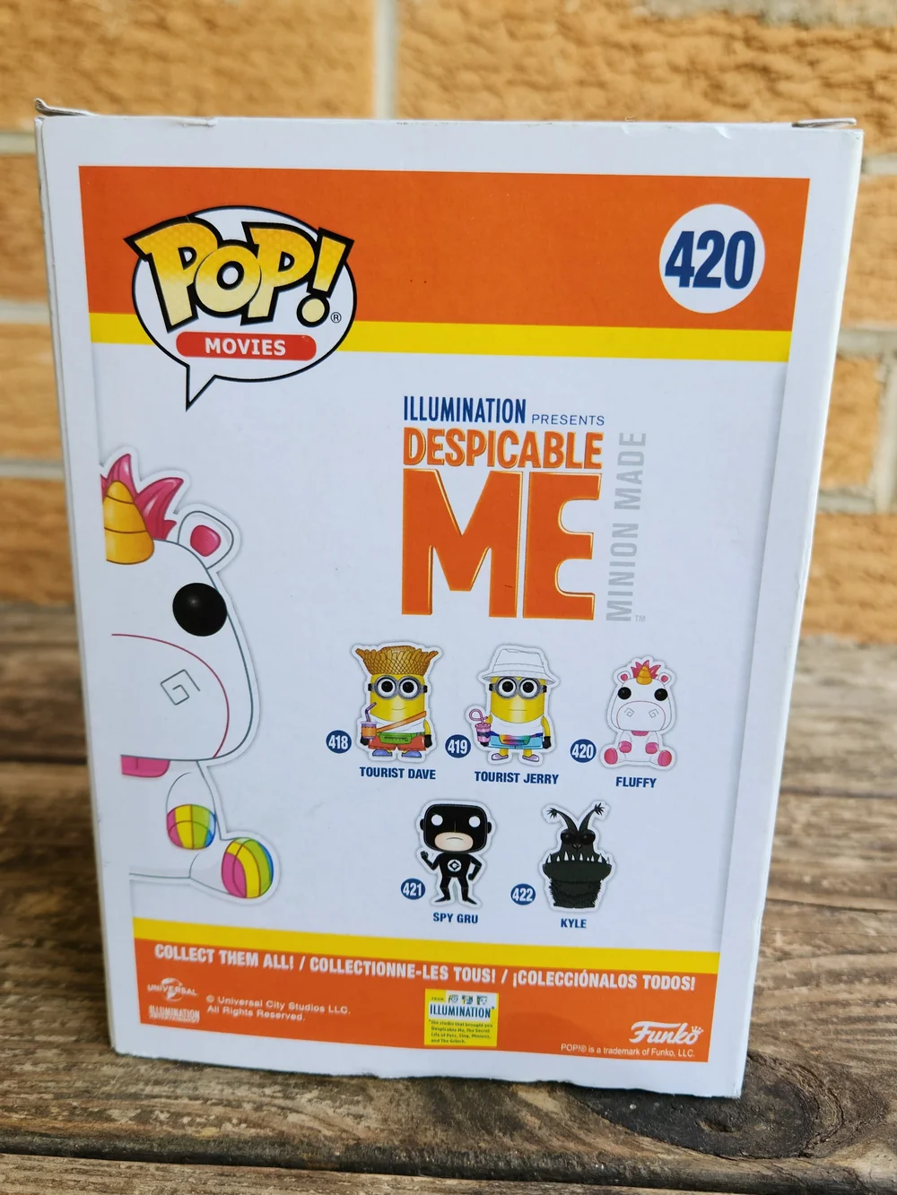 Pop! Movies Fluffy 420 Vinyl Figure Despicable Me New In Box - Picture 4 of 6